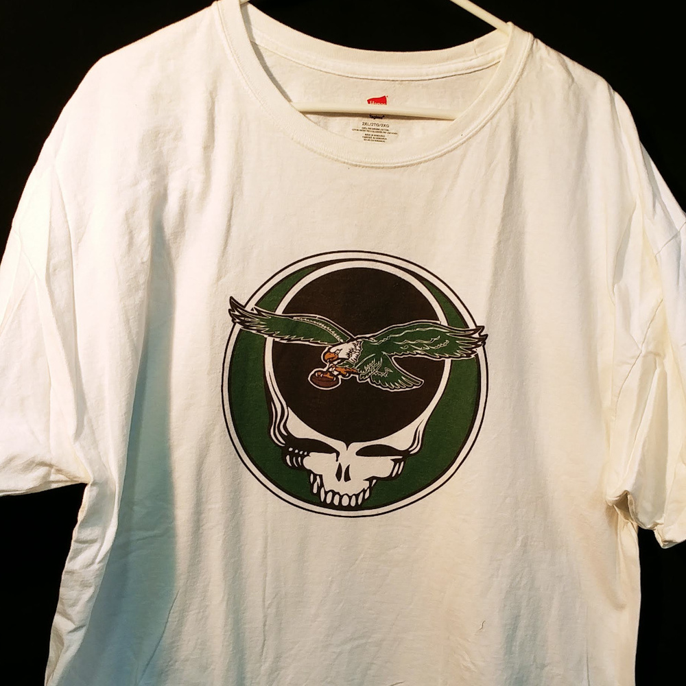 On the Lot Grateful Dead Eagles Throwback Old School Steal Your Philly t-shirt